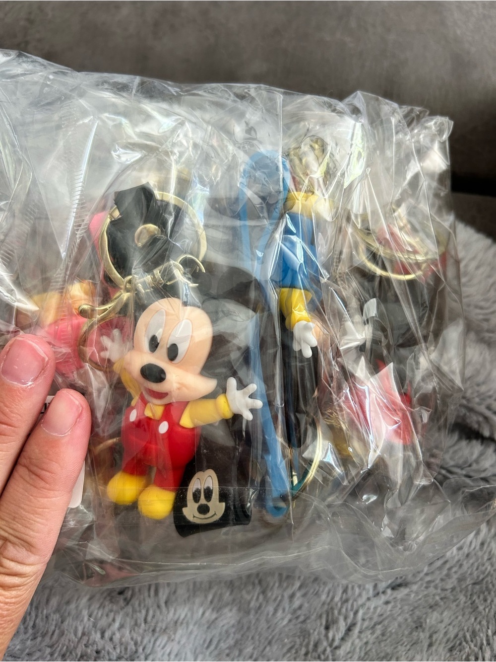 4/$50 Disney Mickey Mouse Red & Yellow Kids Toy Keychain